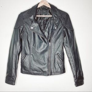Forever 21 | Biker Moto Vegan Leather Jacket